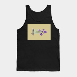 Violets for February portrait card Tank Top